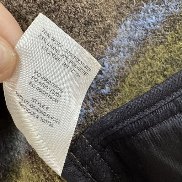 Wilfred Free The Ganna Oversized Shirt Jacket Shacket Wool Plaid Button XS EUC - Picture 7 of 12